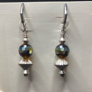 Handmade AB Lever Back Earrings
